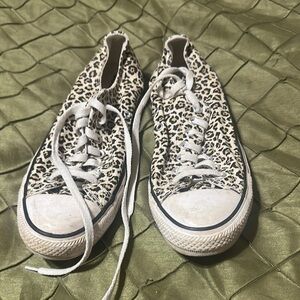 Converse Leopard Print Canvas Sneakers